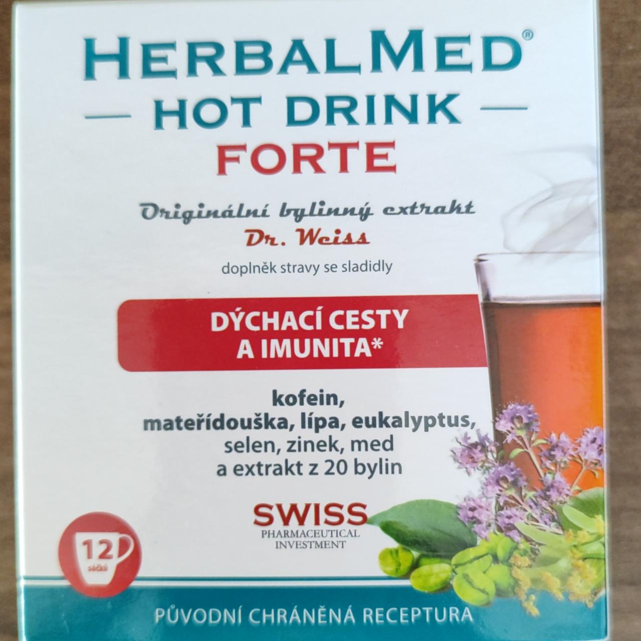 Fotografie - Hot drink forte Dýchací cesty a imunita HerbalMed