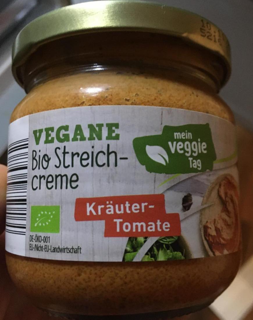 Fotografie - Vegane Bio Streich-creme Kräuter-Tomate Mein Veggie Tag