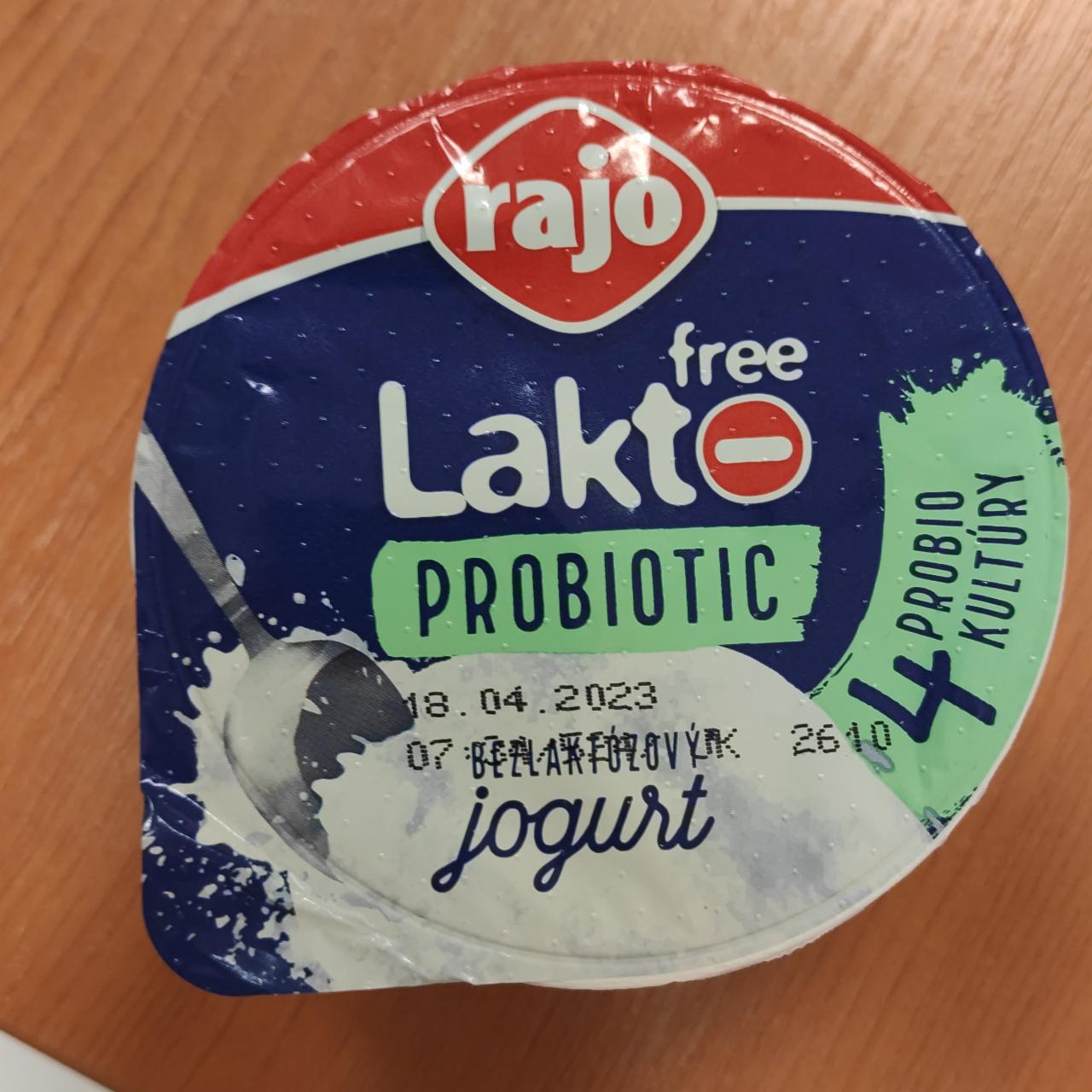 Fotografie - Laktofree Probiotic bezlaktózový jogurt Rajo