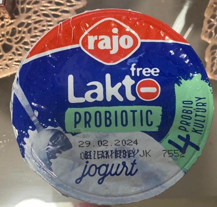 Fotografie - Laktofree Probiotic bezlaktózový jogurt Rajo