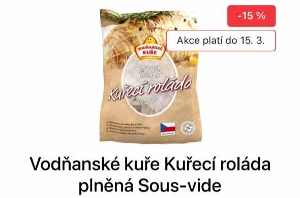 Fotografie - kuřeci roláda sous vide Vodňanské kuře