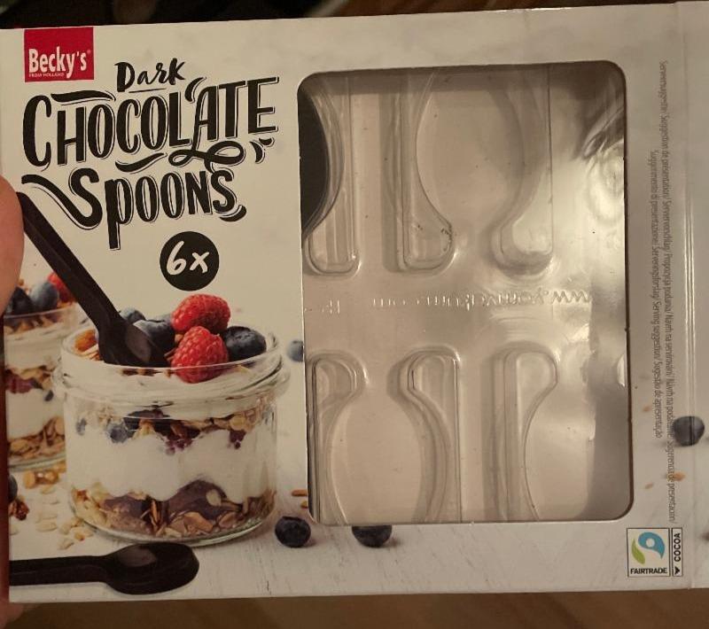 Fotografie - Dark Chocolate Spoons Becky's