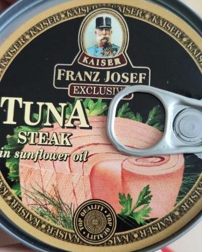 Fotografie - Tuna steak in sunflower oil (tuňák steak ve slunečnicovém oleji) Kaiser Franz Josef