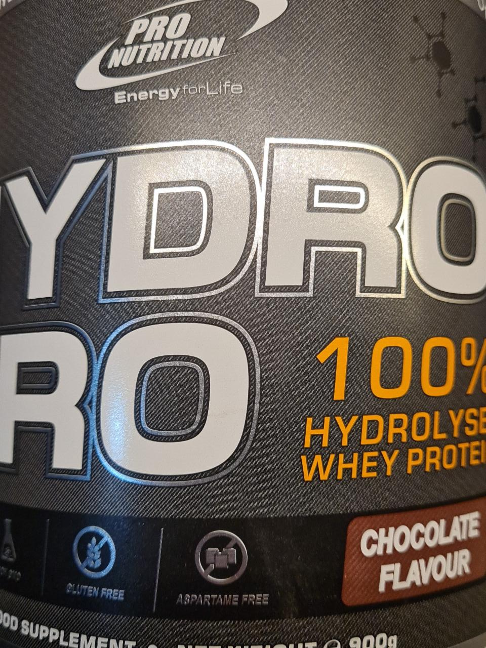 Fotografie - Hydro Pro 100% Whey Protein Chocolate Pro Nutrition