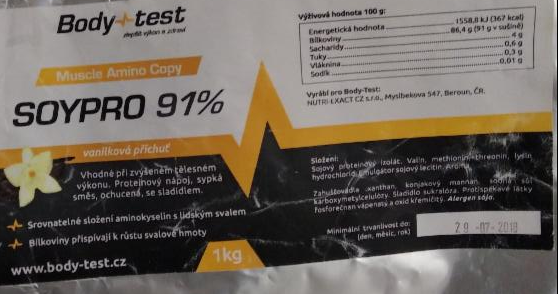 Fotografie - Soypro 91% Body-Test