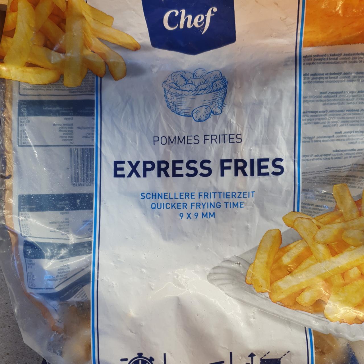 Fotografie - Express Fries Pommes Frites Metro Chef