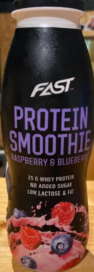 Fotografie - Protein Smoothie Raspberry & Blueberry Fast
