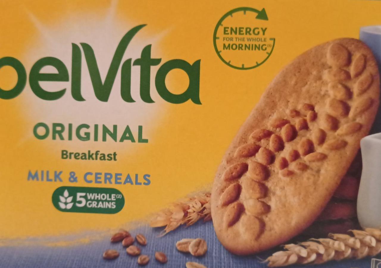 Fotografie - Original Breakfast Milk & Cereals Wholegrains Biscuits BelVita
