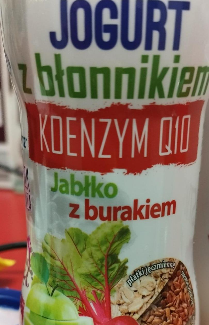 Fotografie - Jogurt z błonnikiem koenzym Q10 Jabłko z burakiem Łowicz