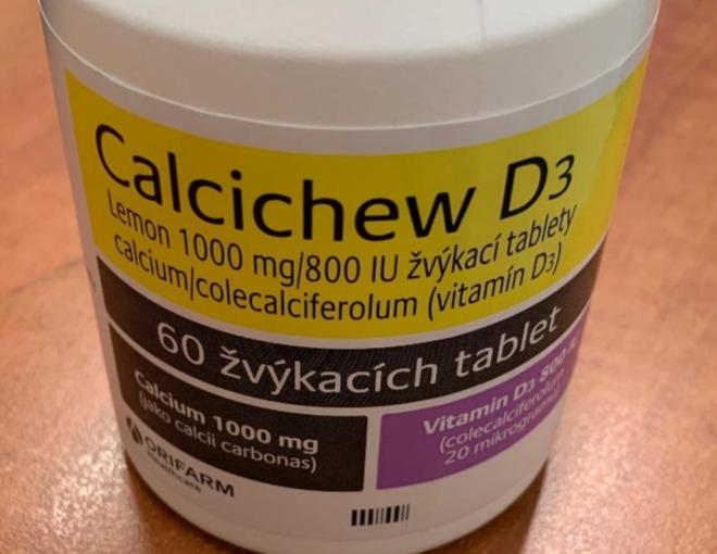 Fotografie - Calcichew D3 Lemon 1000 mg/800 IU Orifarm