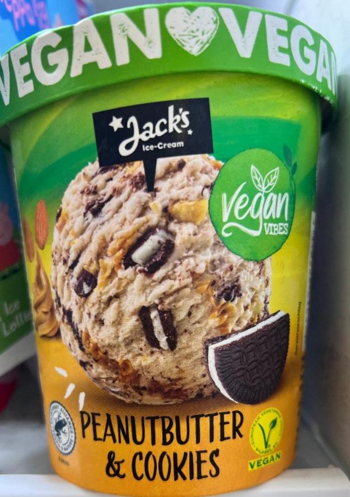 Fotografie - Vegan Peanutbutter & Cookies Jack's ice-cream