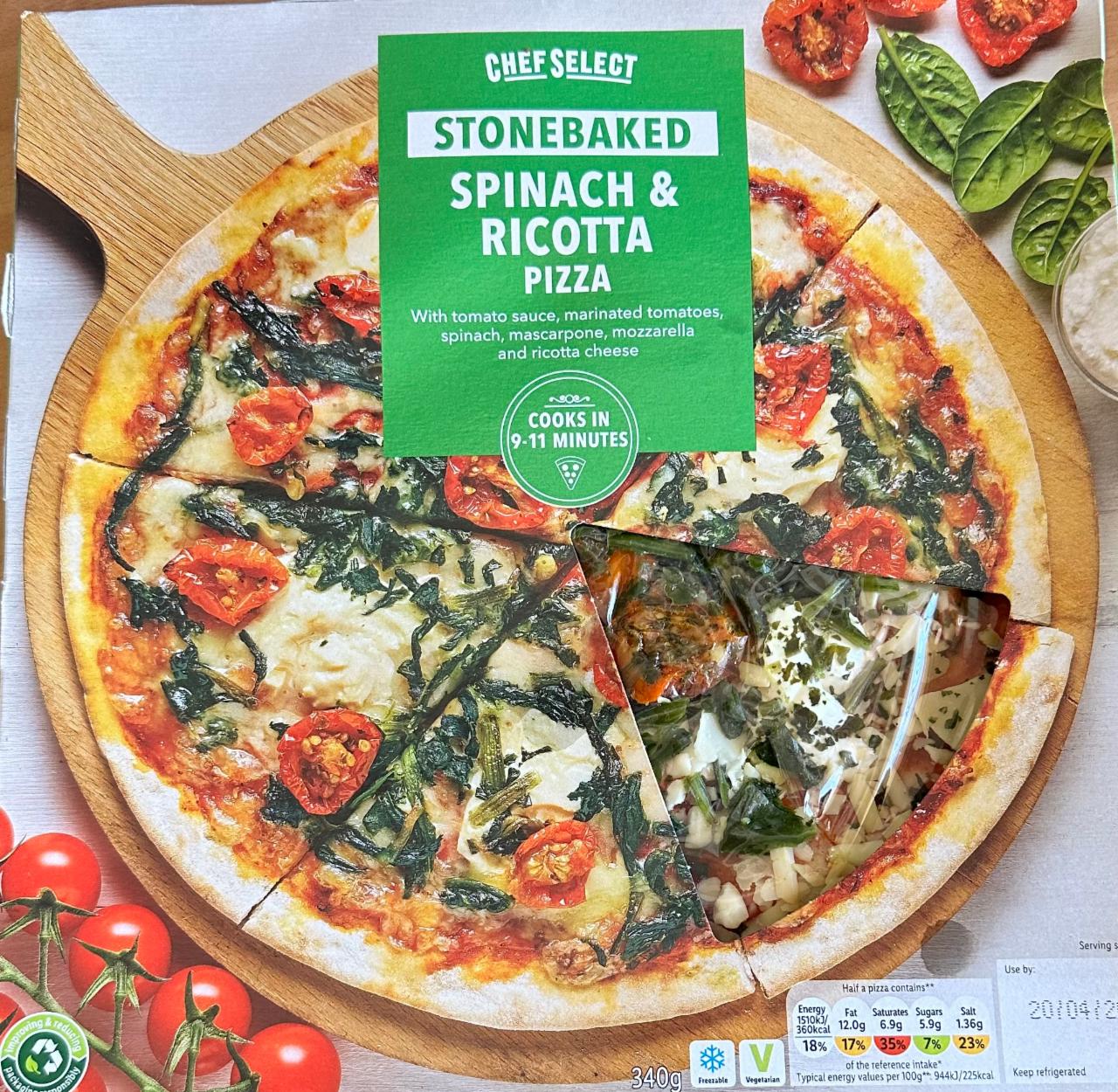 Fotografie - Stonebaked Spinach & Ricotta pizza Chef Select