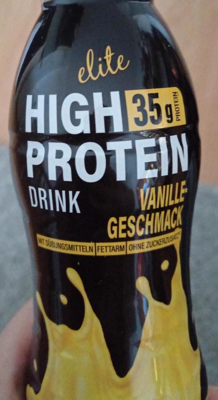 Fotografie - High Protein Drink Vanille Geschmack Elite