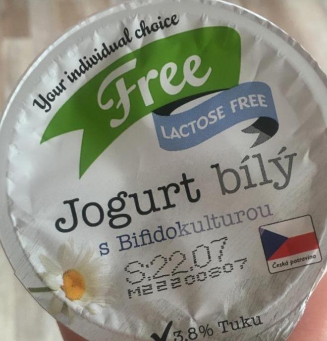 Fotografie - Jogurt bílý s bifidokulturou free lactose free Billa