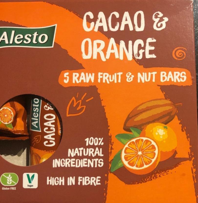 Fotografie - Raw Fruit & Nut Bar Cacao & Orange Alesto