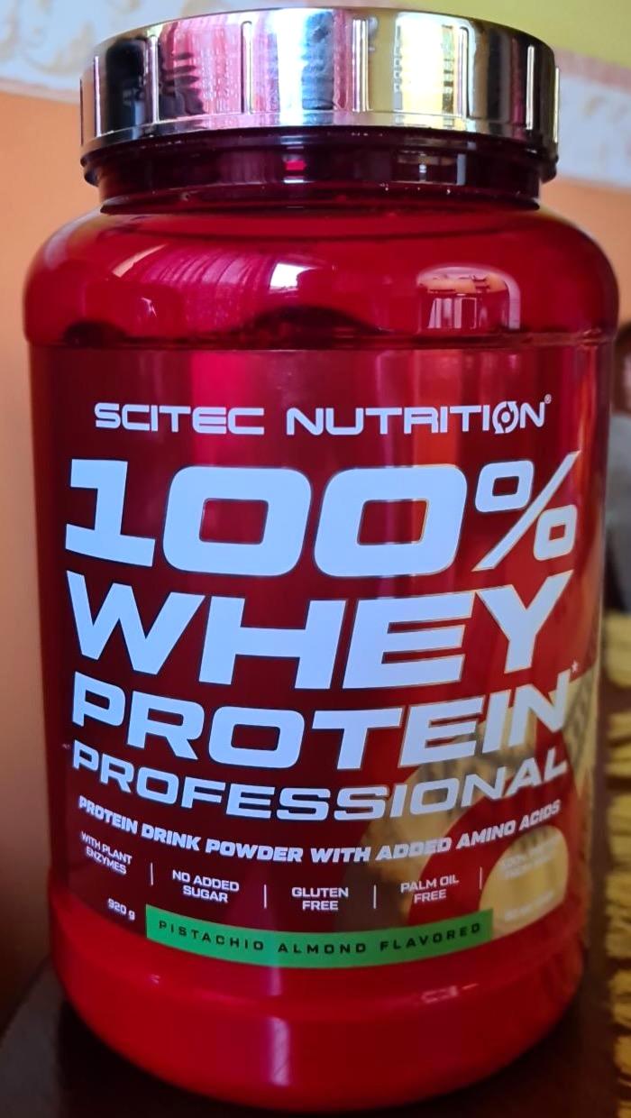 Fotografie - 100% Whey protein professional Pistachio Almond Scitec Nutrition