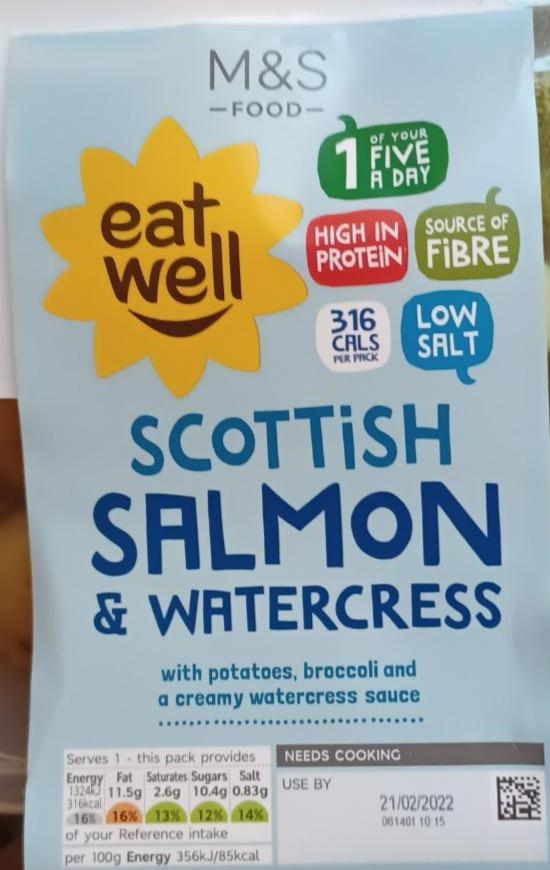 Fotografie - Scottish salmon & watercress