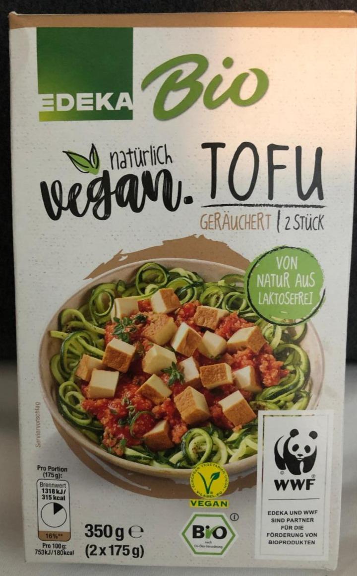 Fotografie - Bio Vegan natürlich Tofu geräuchert Edeka Bio