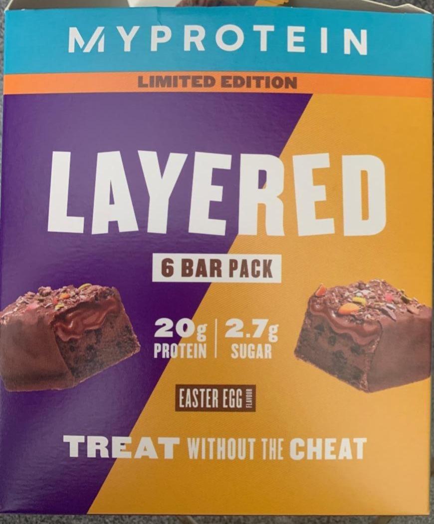 Fotografie - Layered treat without the cheat Easter egg Myprotein