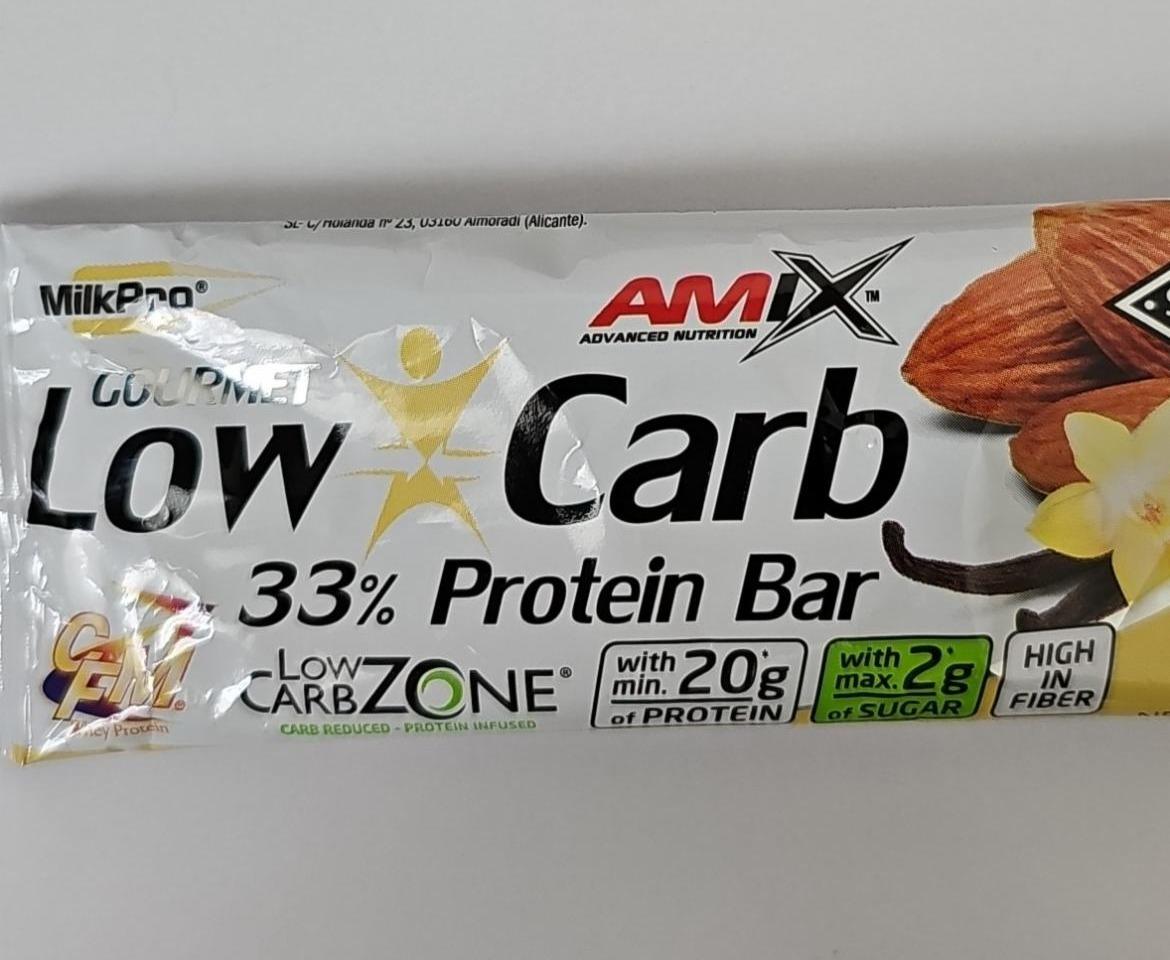 Fotografie - low carb 33% protein bar vanilla&almond Amix