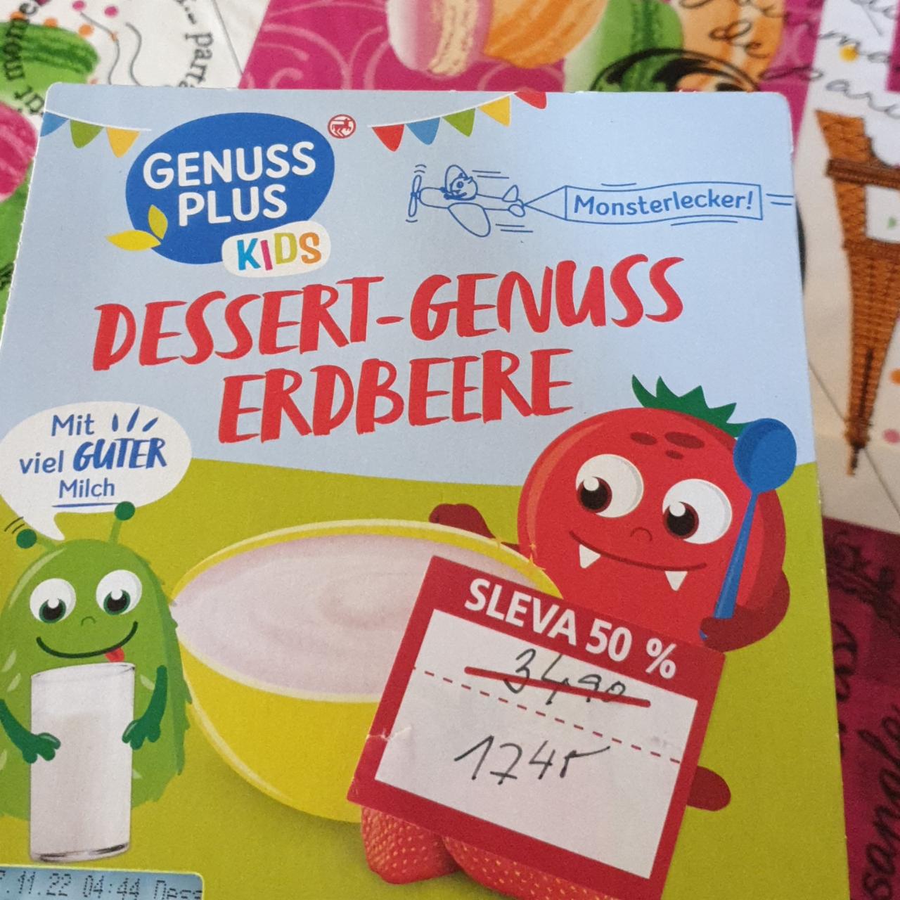Fotografie - Dessert-Genuss Erdbeere Genuss plus kids