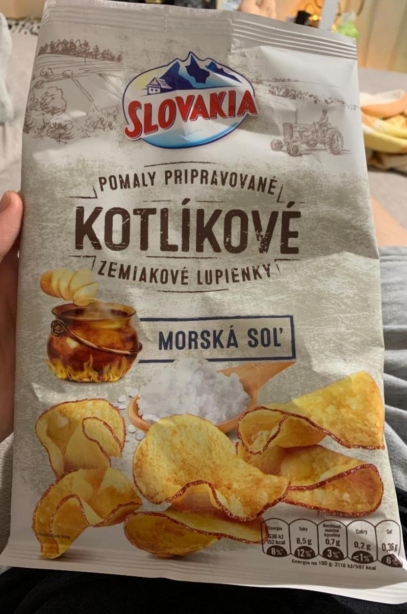 Fotografie - Kotlíkové zemiakové lupienky - morská soľ Slovakia