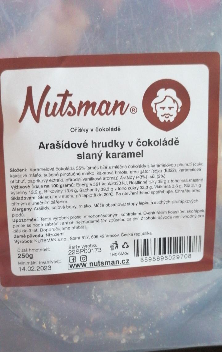 Fotografie - Arašídové hrudky v čokoládě Slaný karamel Nutsman