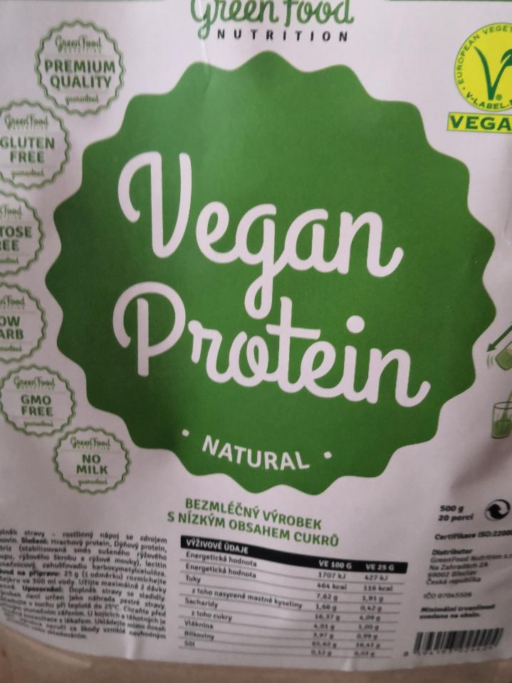 Fotografie - Vegan protein Natural Green food