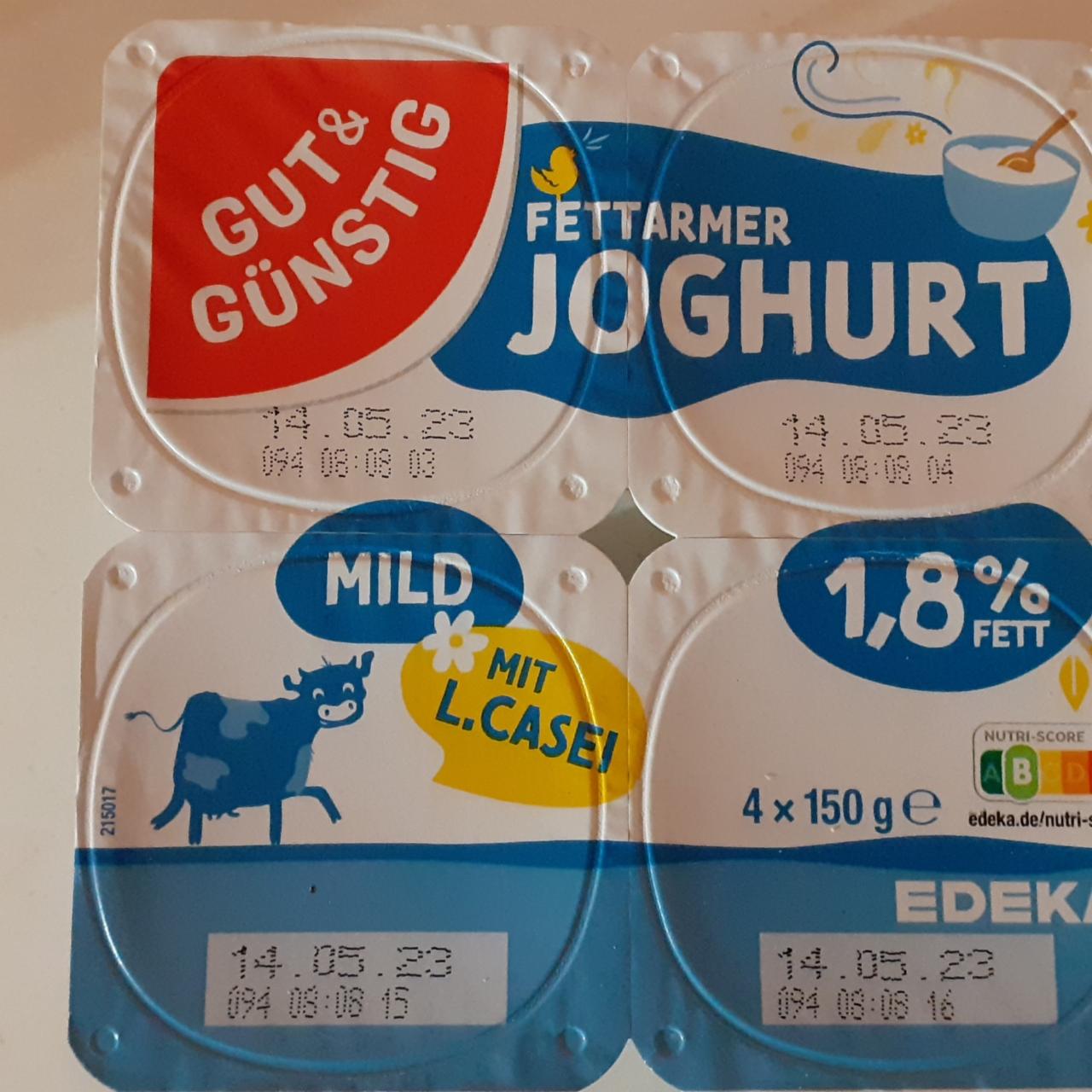 Fotografie - Fettarmer Joghurt 1,8% Fett mild Gut & Günstig