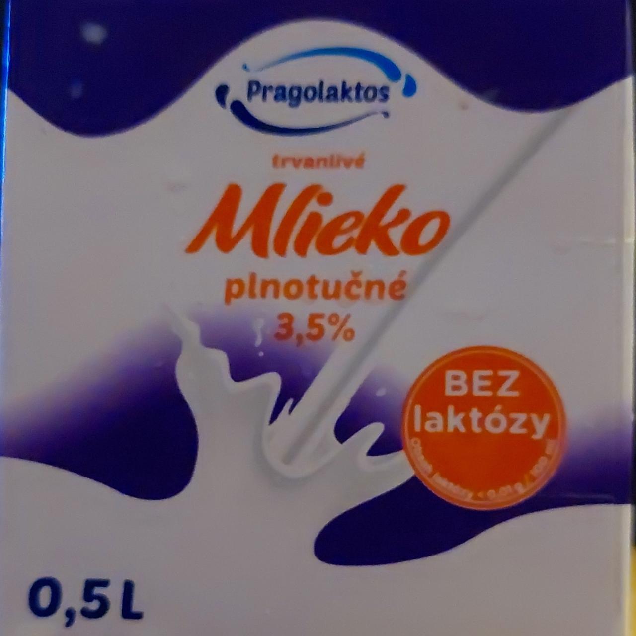 Fotografie - Mléko bez laktózy plnotučné Pragolaktos 3,5%