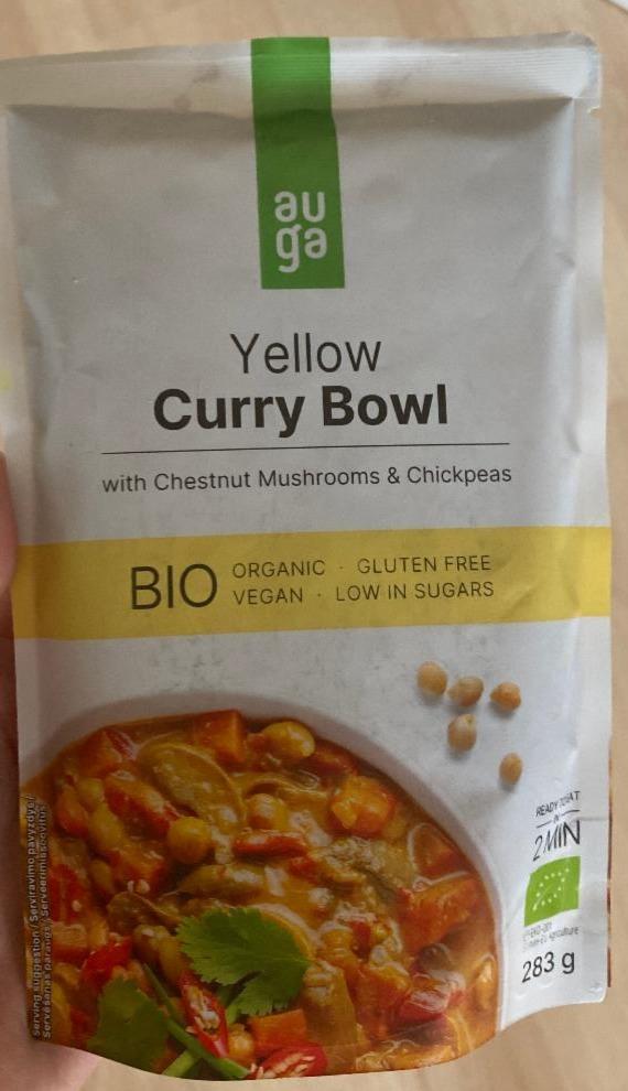 Fotografie - Bio Yellow Curry Bowl with Chestnut Mushrooms & Chickpeas Auga