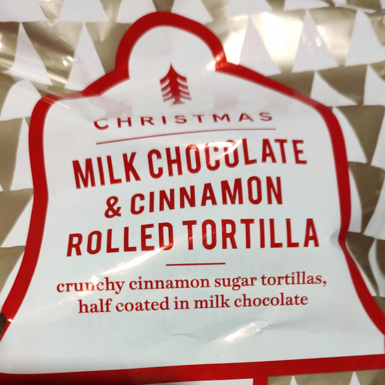 Fotografie - Christmas Milk Chocolate & Cinnamon Rolled Tortilla M&S Food
