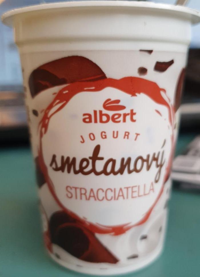 Fotografie - Smetanový jogurt stracciatella Albert