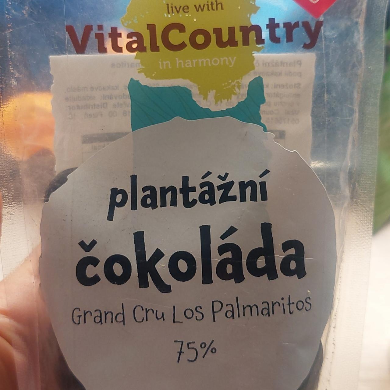 Fotografie - Plantážní čokoláda Grand Cru Los Palmaritos 75% VitalCountry