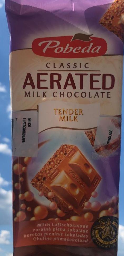 Fotografie - aerated milk chocolate Pobeda