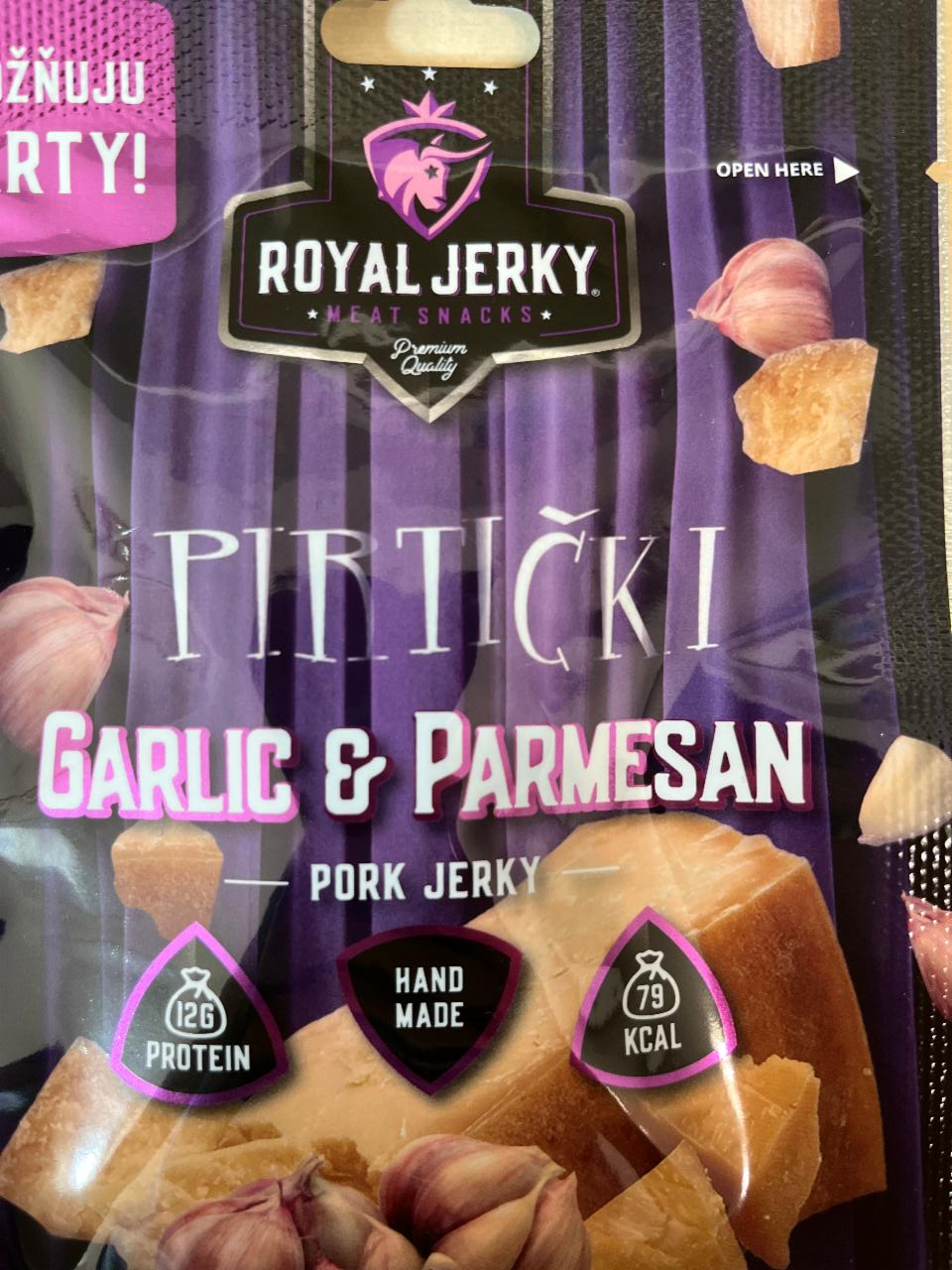 Fotografie - Pork Jerky Garlic & Parmesan Royal Jerky