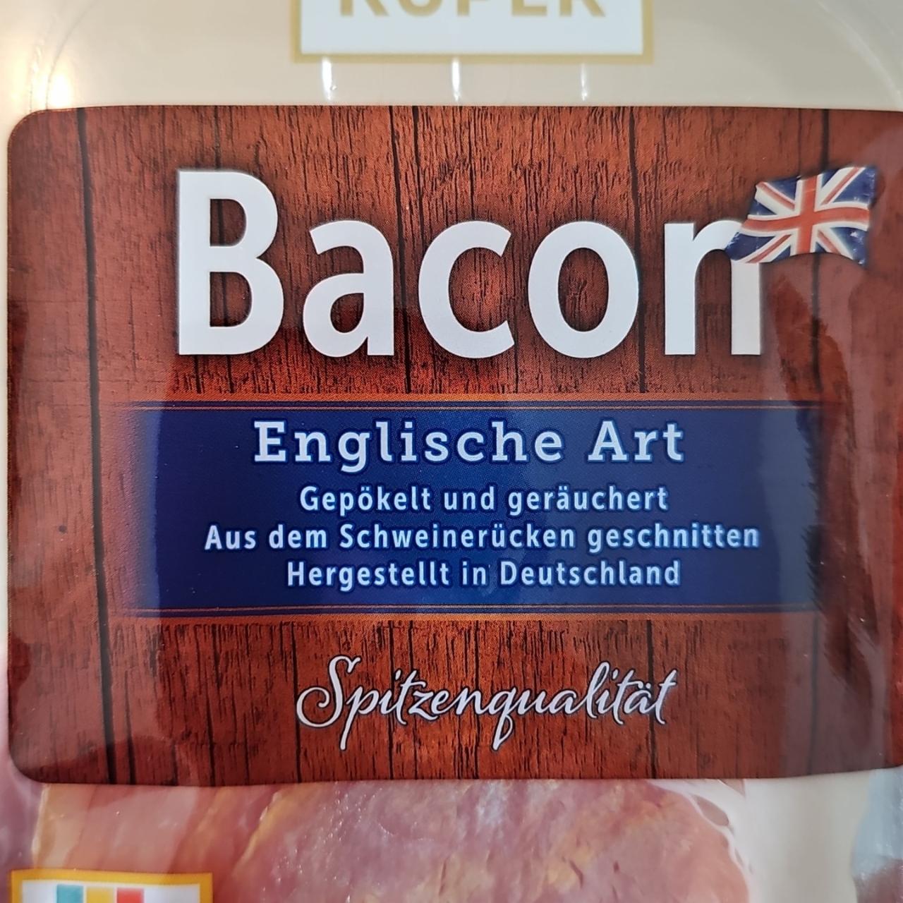Fotografie - Bacon Englische Art Küper