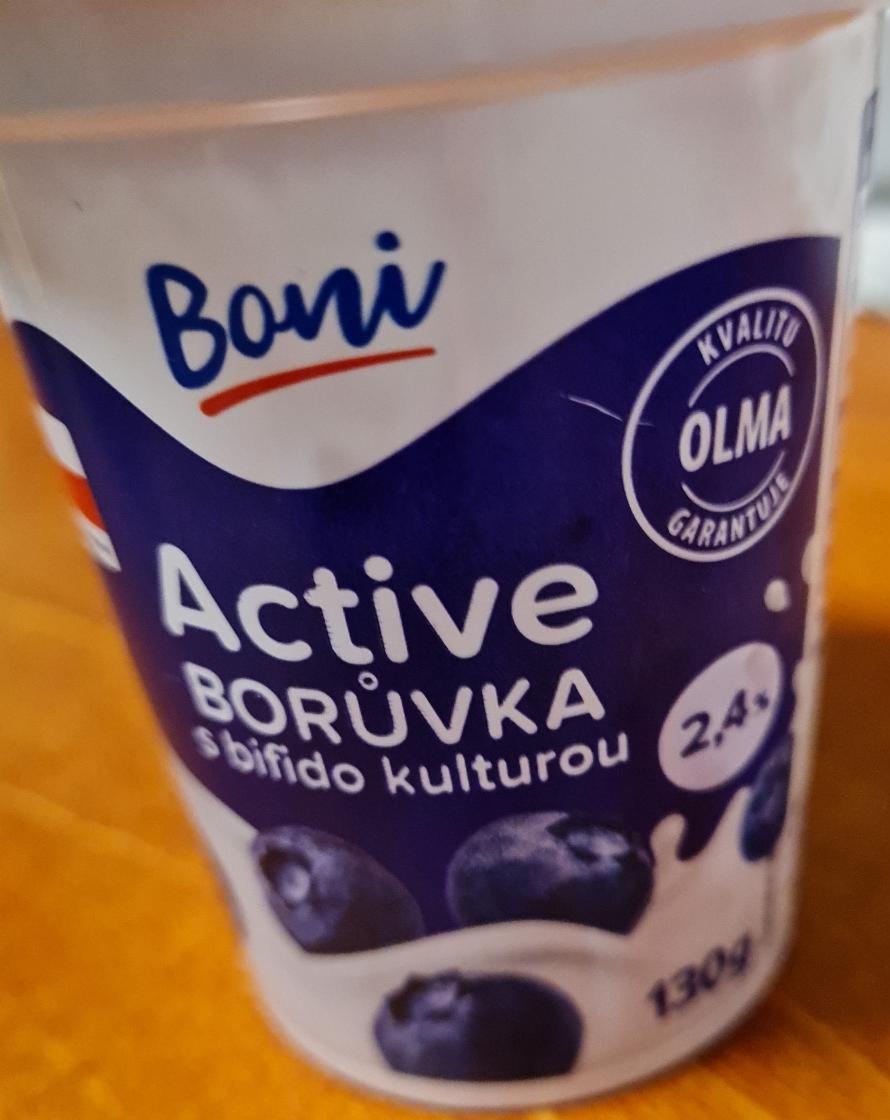 Fotografie - Active Borůvka s bifido kulturou 2,4% Boni