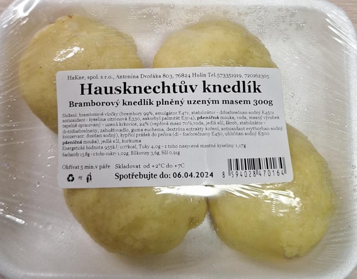 Fotografie - Hausknechtův knedlík bramborový knedlík plněný uzeným masem HaKne