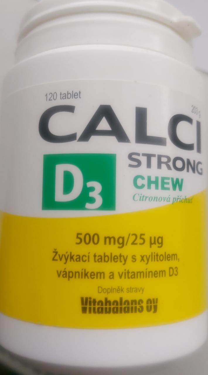 Fotografie - Calci D3 Strong chew Vitabalans
