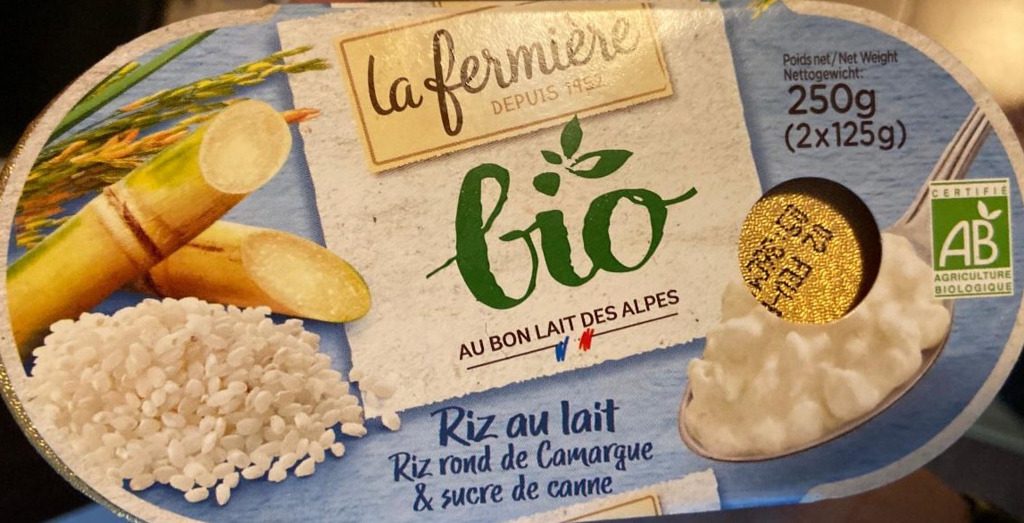 Fotografie - Mléčná rýže Riz au lait bio La fermiere