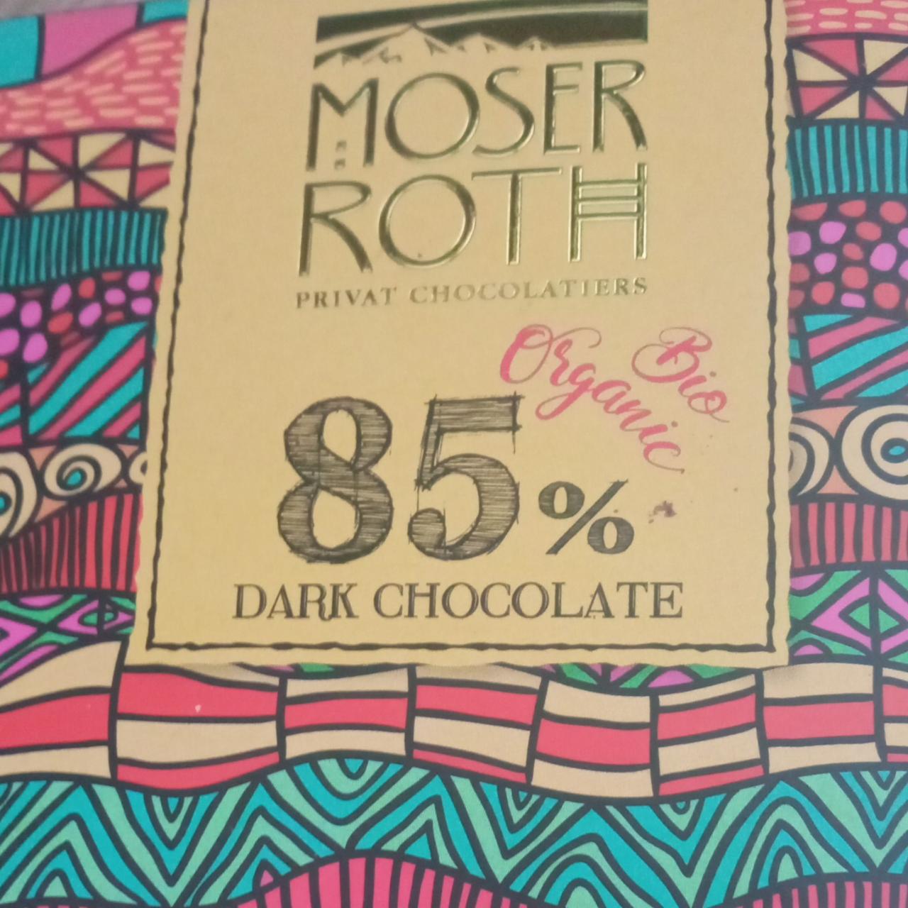 Fotografie - Bio Dark Chocolate 85% Moser Roth
