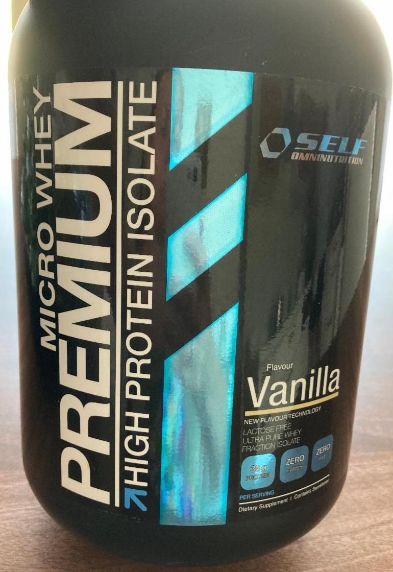 Fotografie - Micro Whey Premium High Protein Isolate Vanilla Self Omninutrition