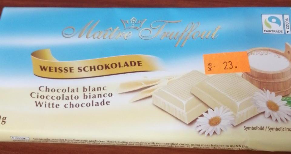 Fotografie - Weisse Schokolade Maître Truffout
