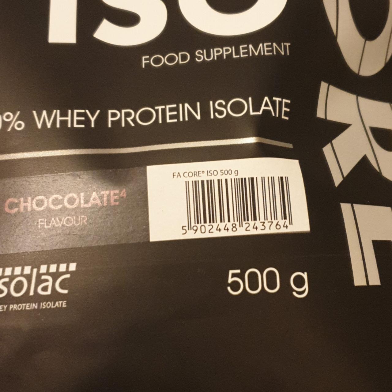 Fotografie - Iso Core 100% Whey Protein Isolate Chocolate FA