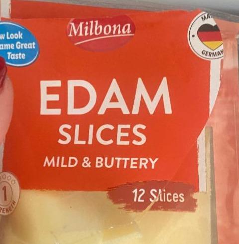 Fotografie - Edam slices mild & buttery Milbona