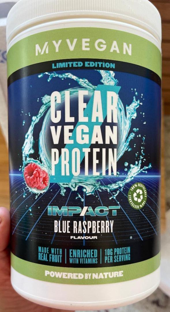 Fotografie - Clear Vegan Protein Blue Raspberry MyVegan
