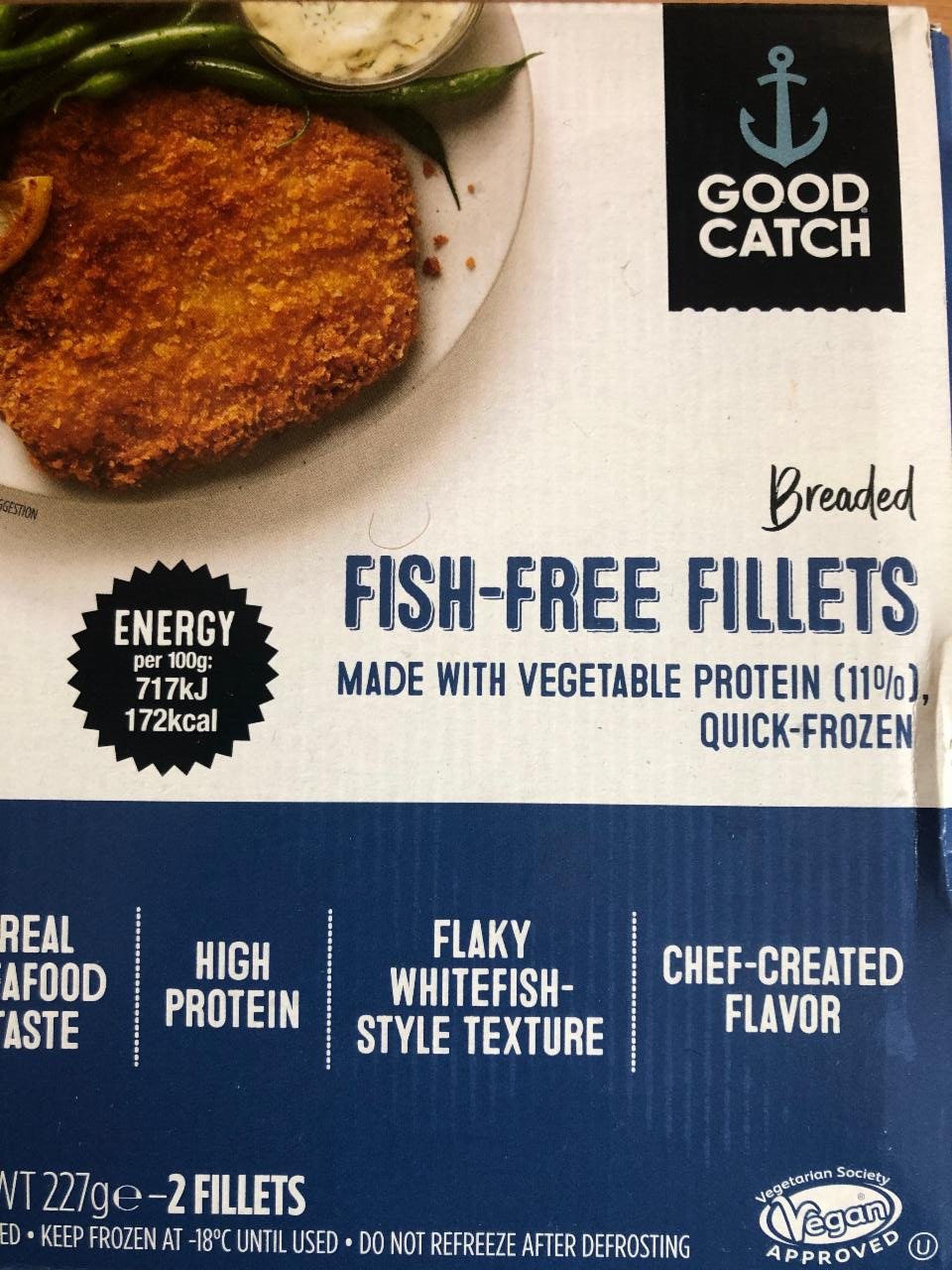 Fotografie - FIsh-free made with vegetable protein Good Catch