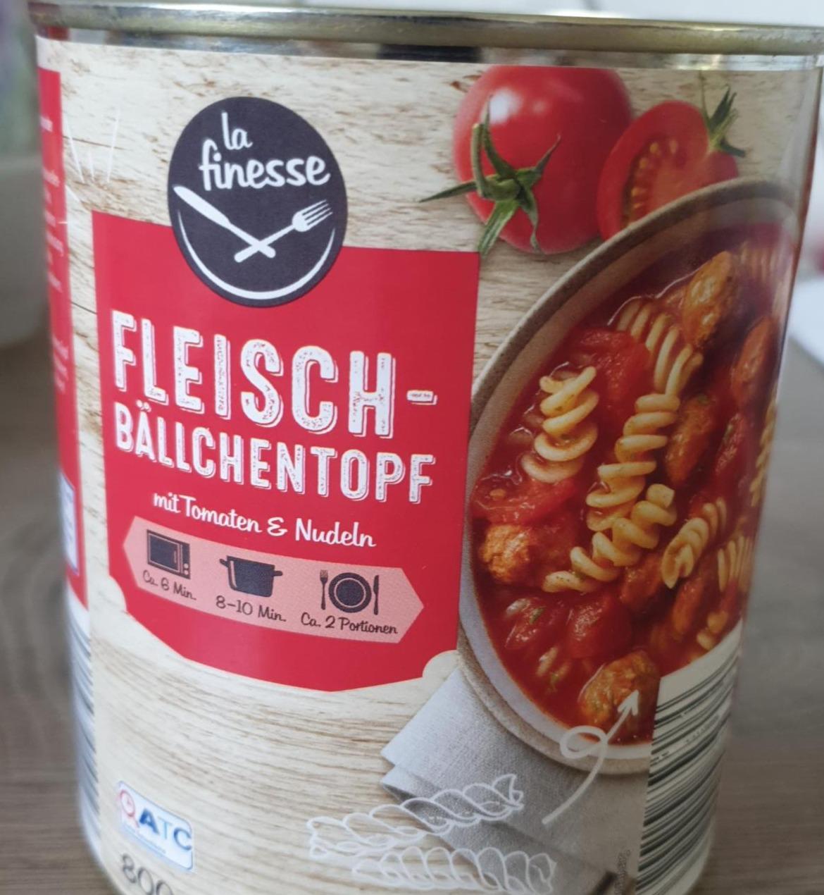 Fotografie - FleischBällchentopf mit Tomaten & Nudeln La Finesse