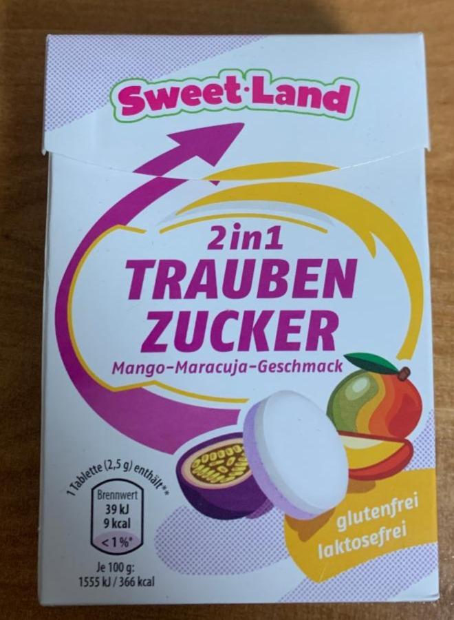 Fotografie - Trauben Zucker 2in1 Mango-Maracuja-Geschmack SweetLand